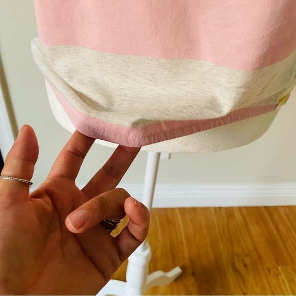 NEW Girls T-Shirt Pink Gray Size 14-16 Wide Elastic at Bottom - Picture 5 of 14